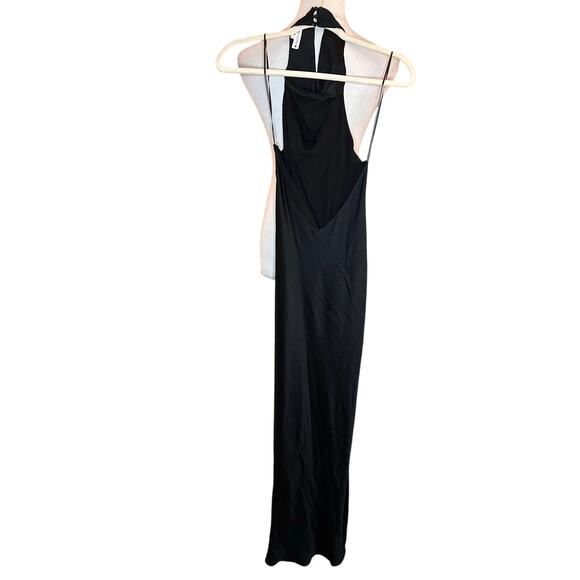Nwt- Zara -ZW COLLECTION LONG HALTER NECK DRESS -XS - Picture 4 of 5